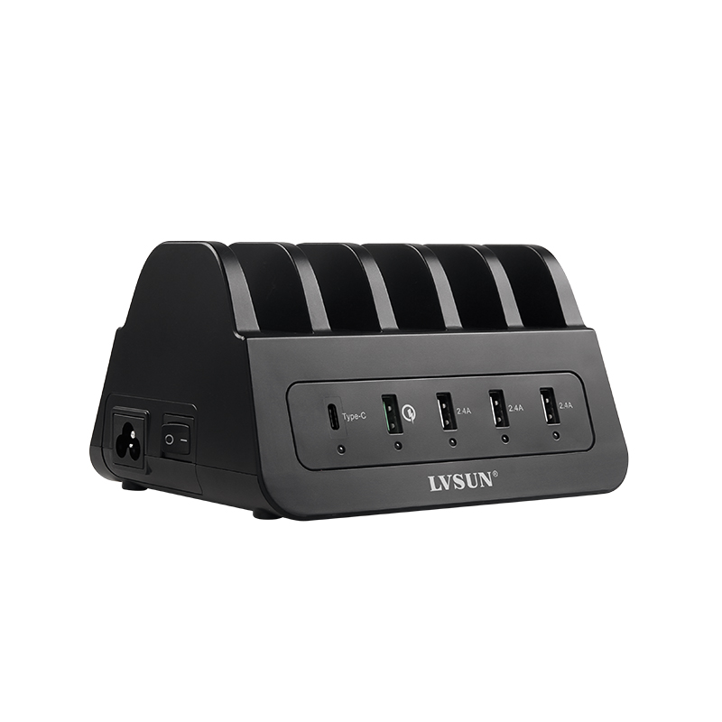 Multifunction Charger Docking Station with Extra Sockets