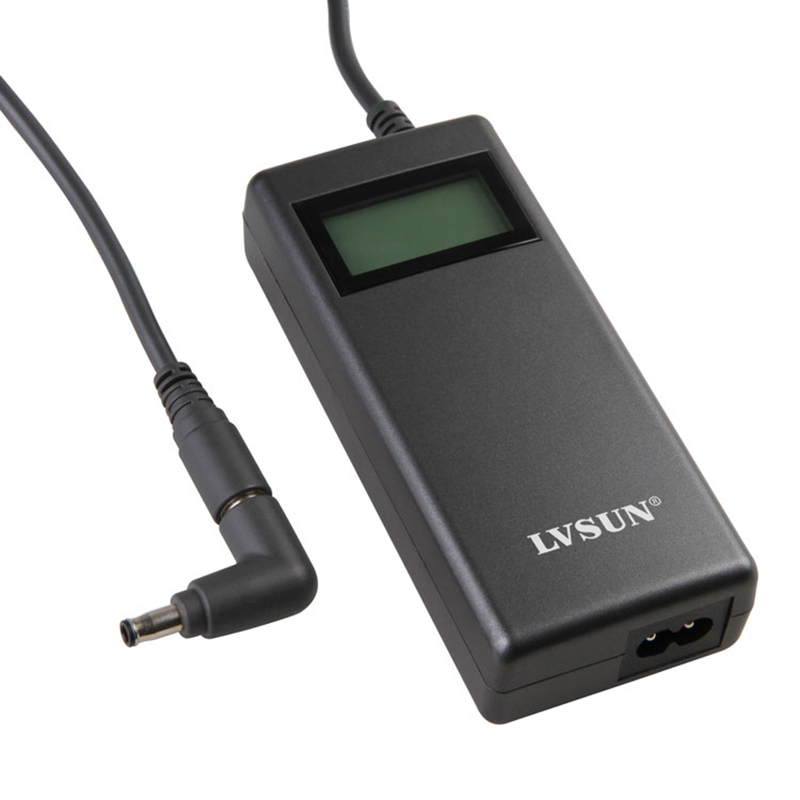 90W Universal LCD Display Laptop Charger with USB Port