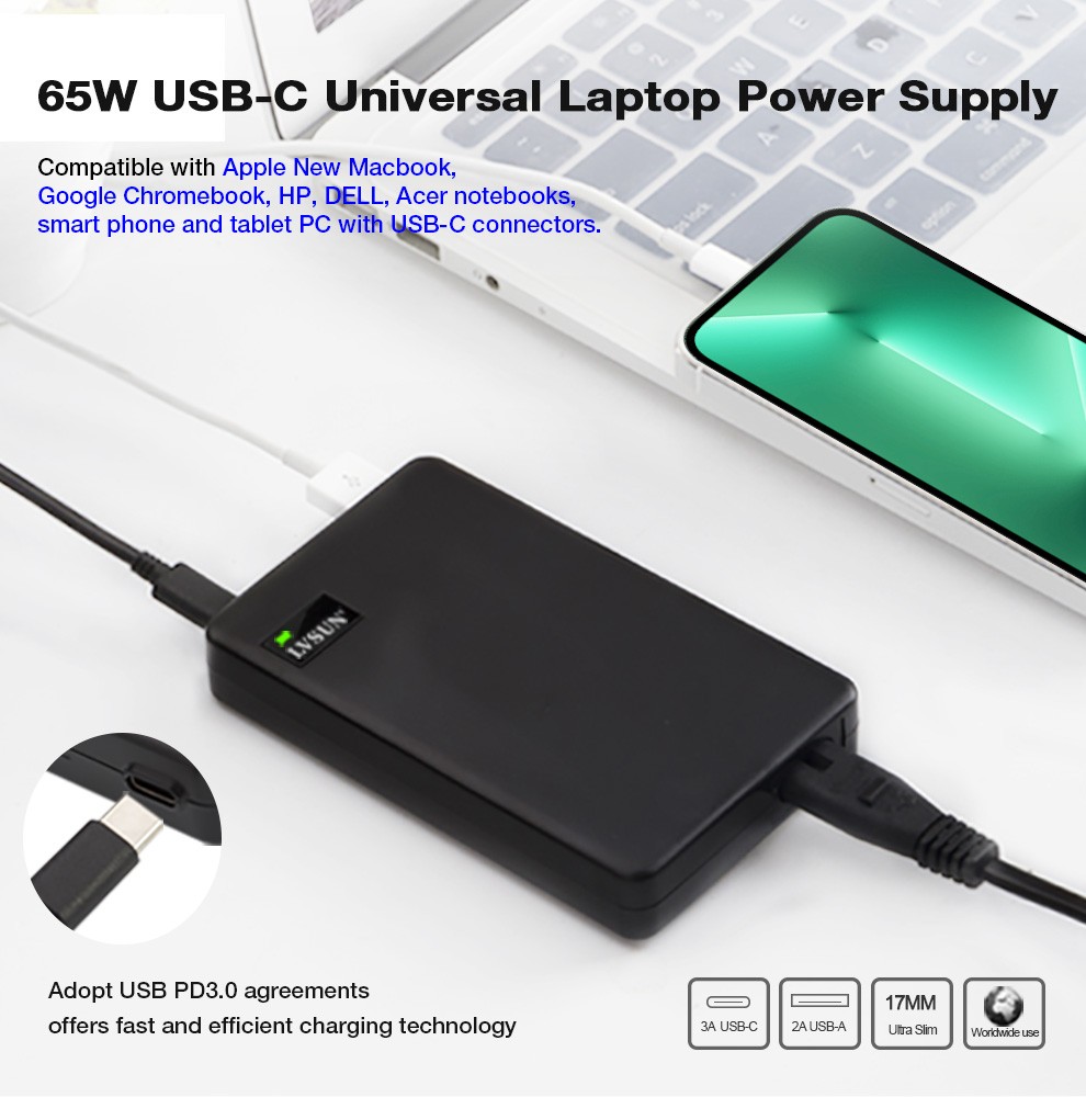 OEM 65W Universal USBC Notebook Charger,65W Universal USBC Notebook Charger Manufacturer