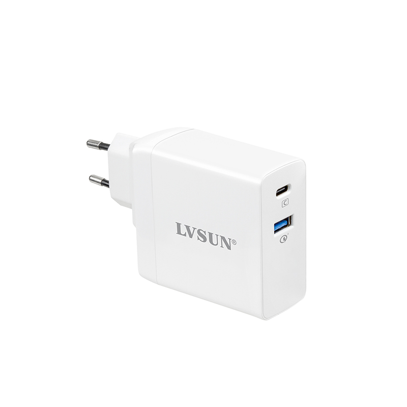 100W 2-Port USB-C Fast Wall Charger with GaN Tech