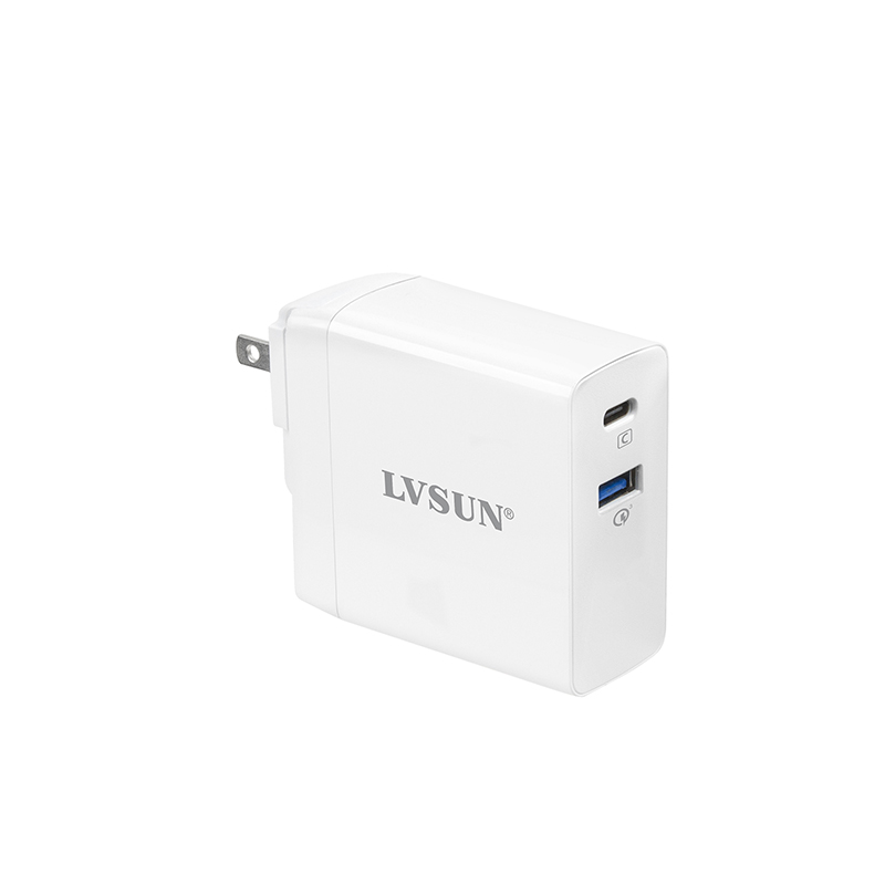 100W 2-Port USB-C Fast Wall Charger with GaN Tech