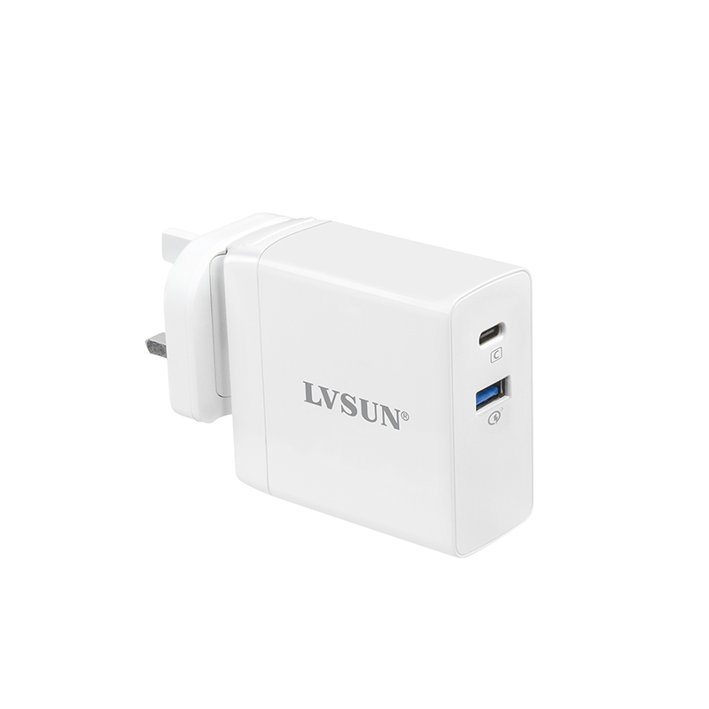 Universel 100W 2-Port GaN USB-C PD Fast Wall Charger For MacBook Pro/Air, Galaxy Phones & More